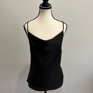 Sugar Rain Black Cowl Neck Camisole – Size S (New with Tags)